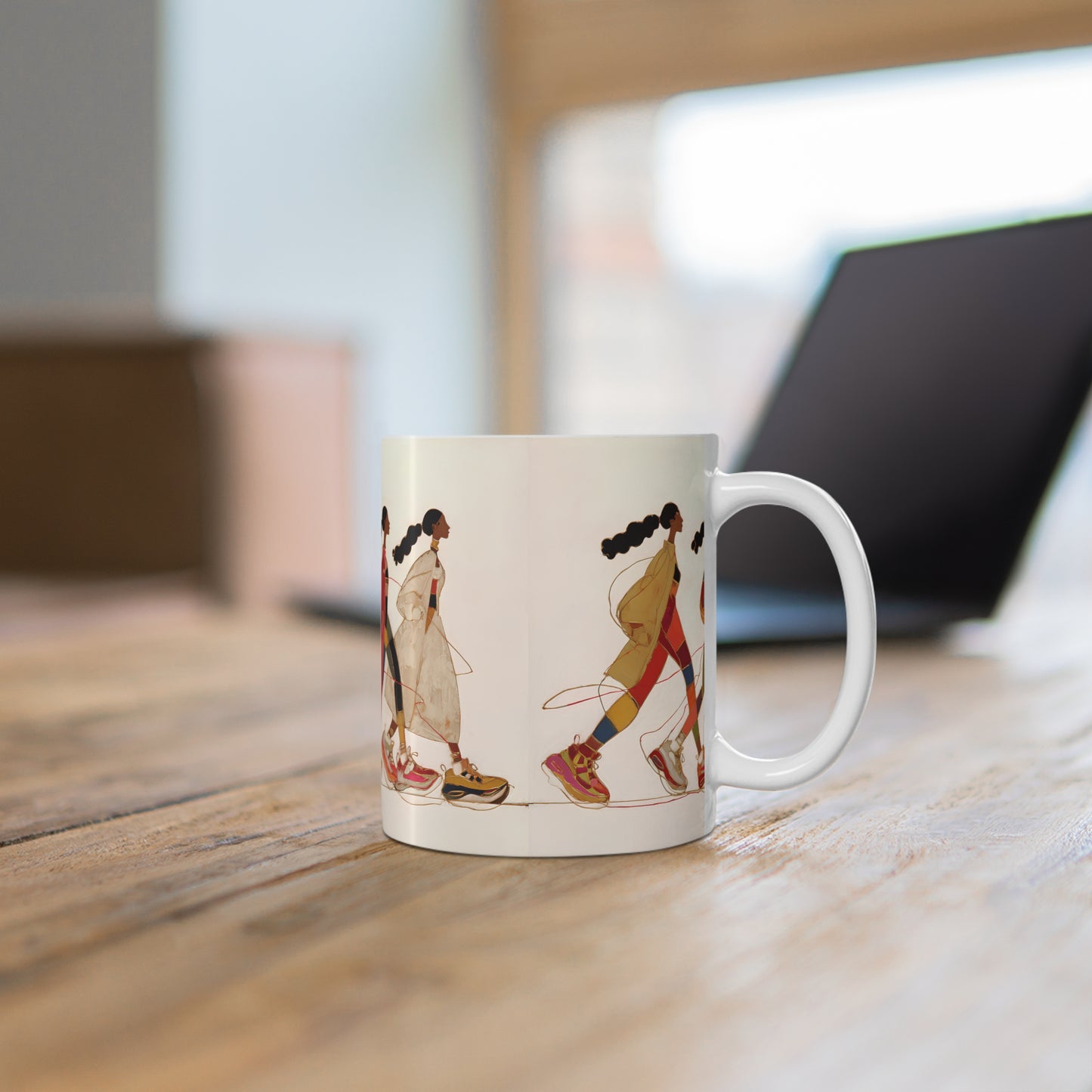 Walk in Power Ceramic Mug – Sip with Style & Story
