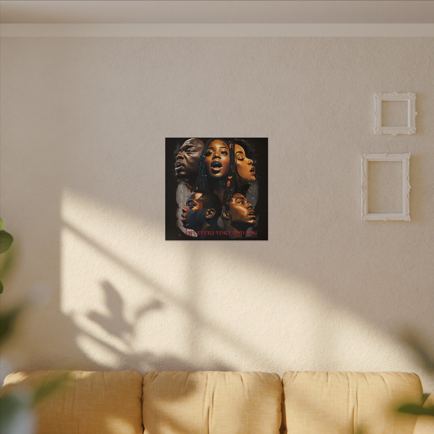 Lift Every Voice and Sing Canvas | Afrocentric Wall Art