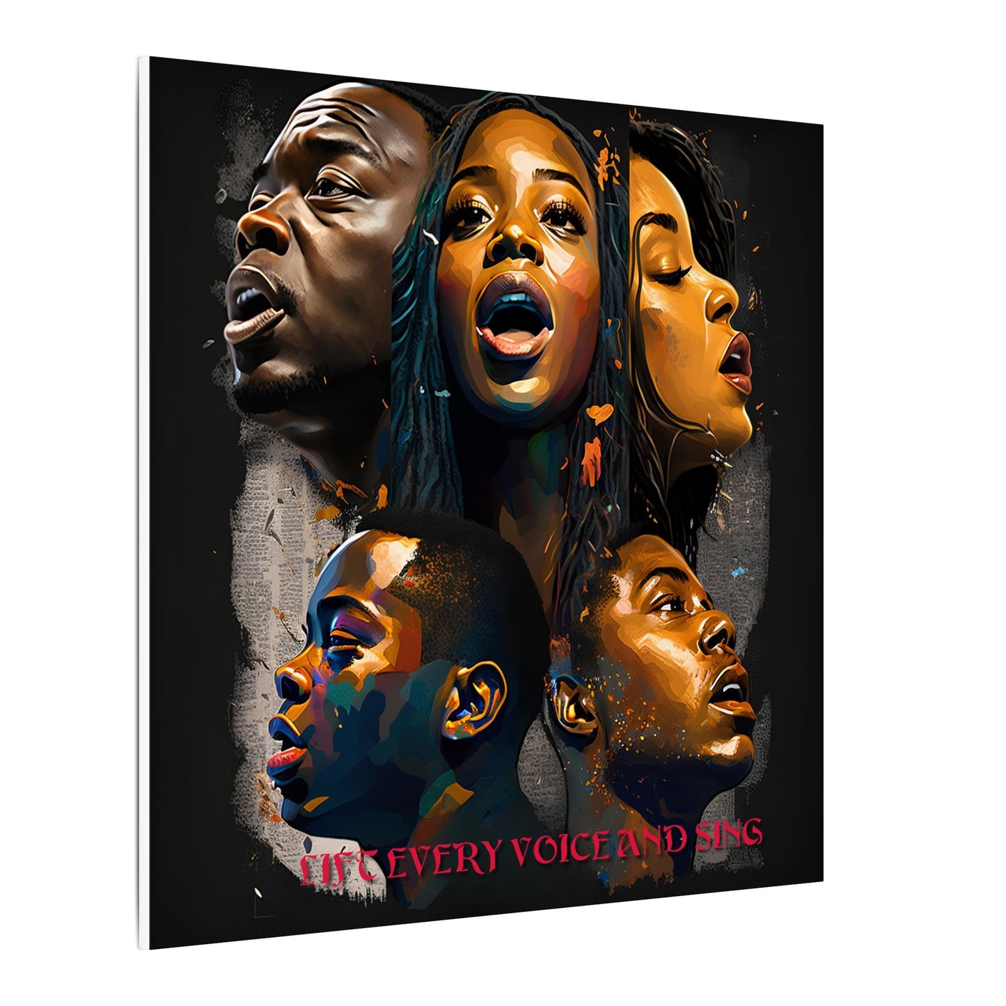 Lift Every Voice and Sing Canvas | Afrocentric Wall Art