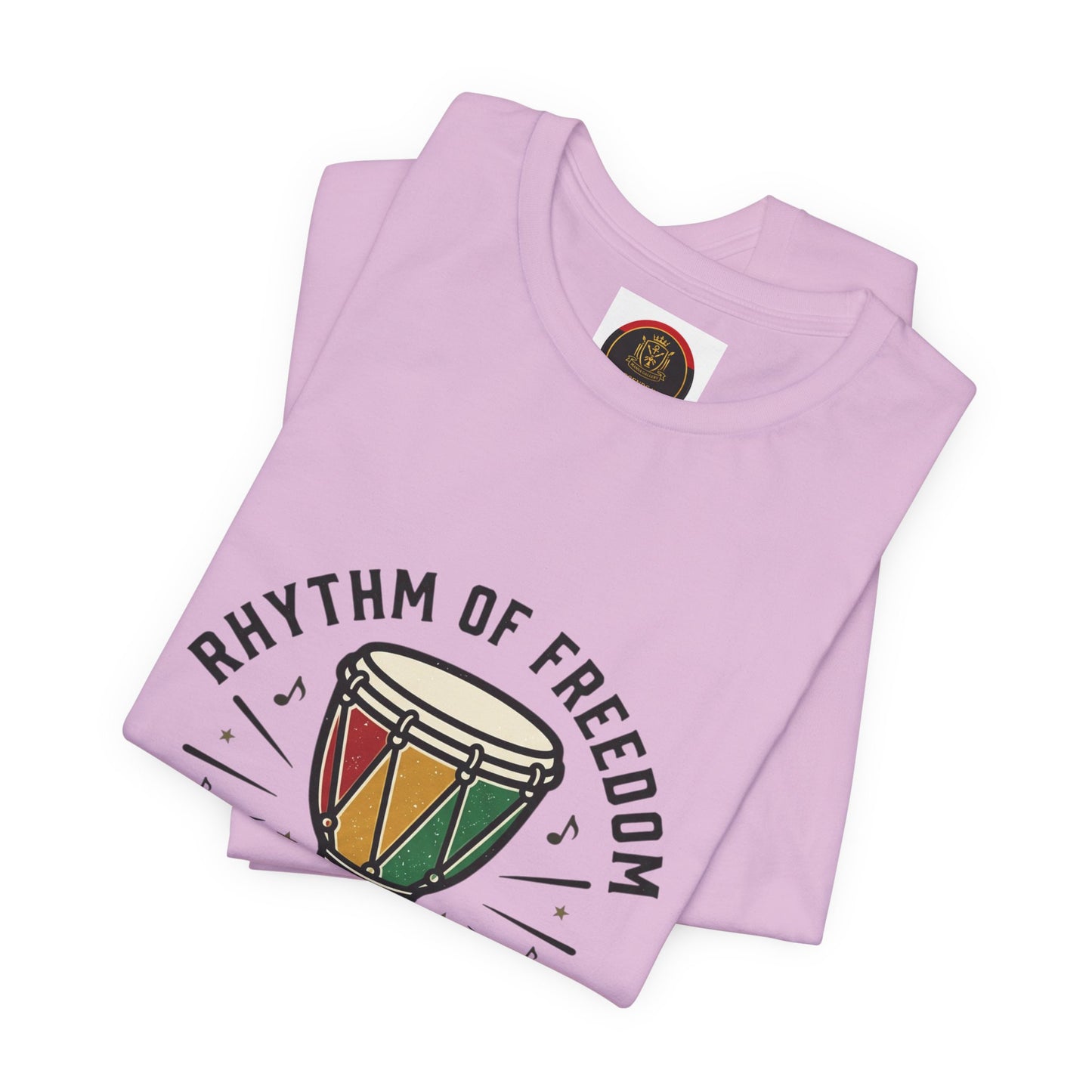 Rhythm of Freedom Juneteenth T-Shirt | Pan-African Colors, 1865