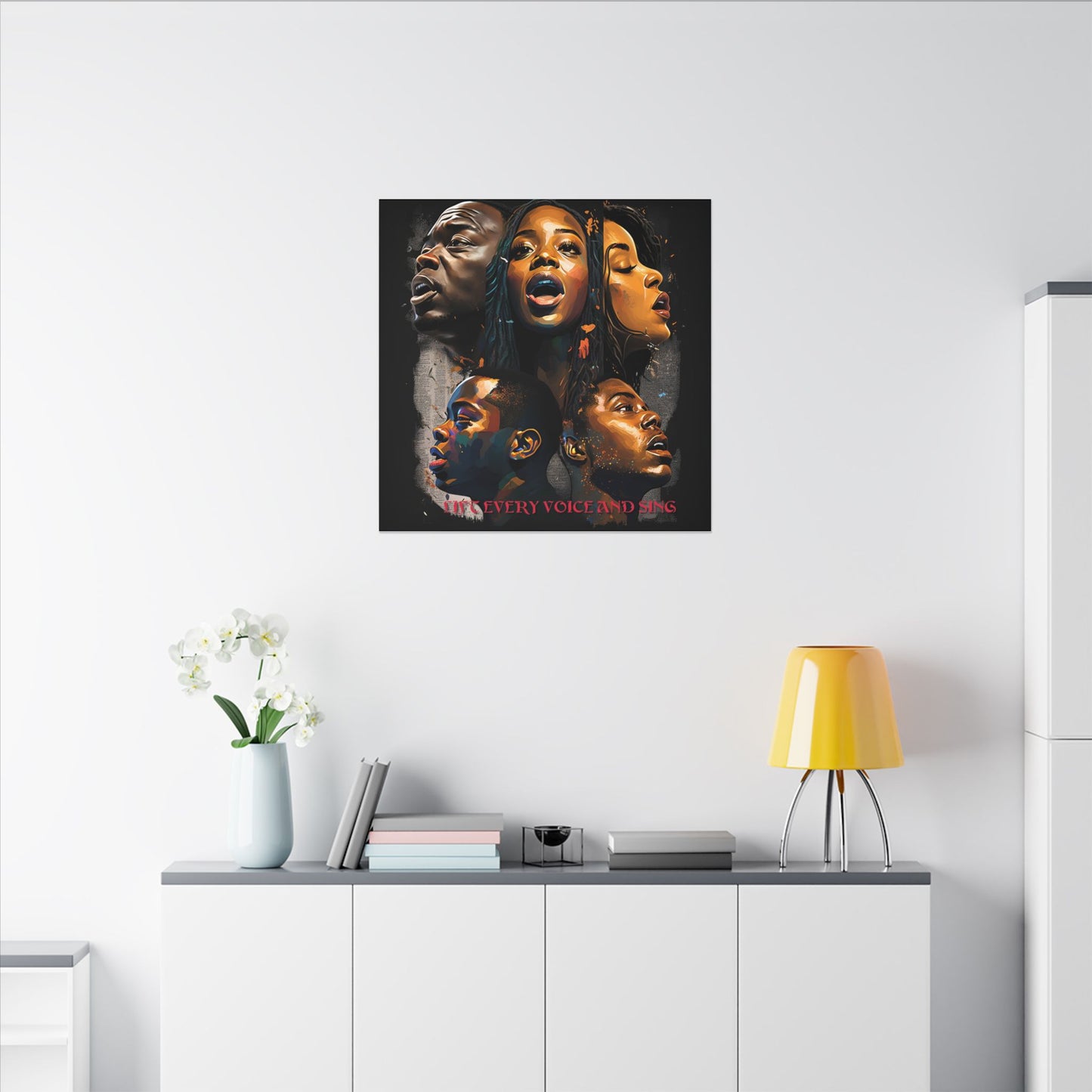 Lift Every Voice and Sing Canvas | Afrocentric Wall Art