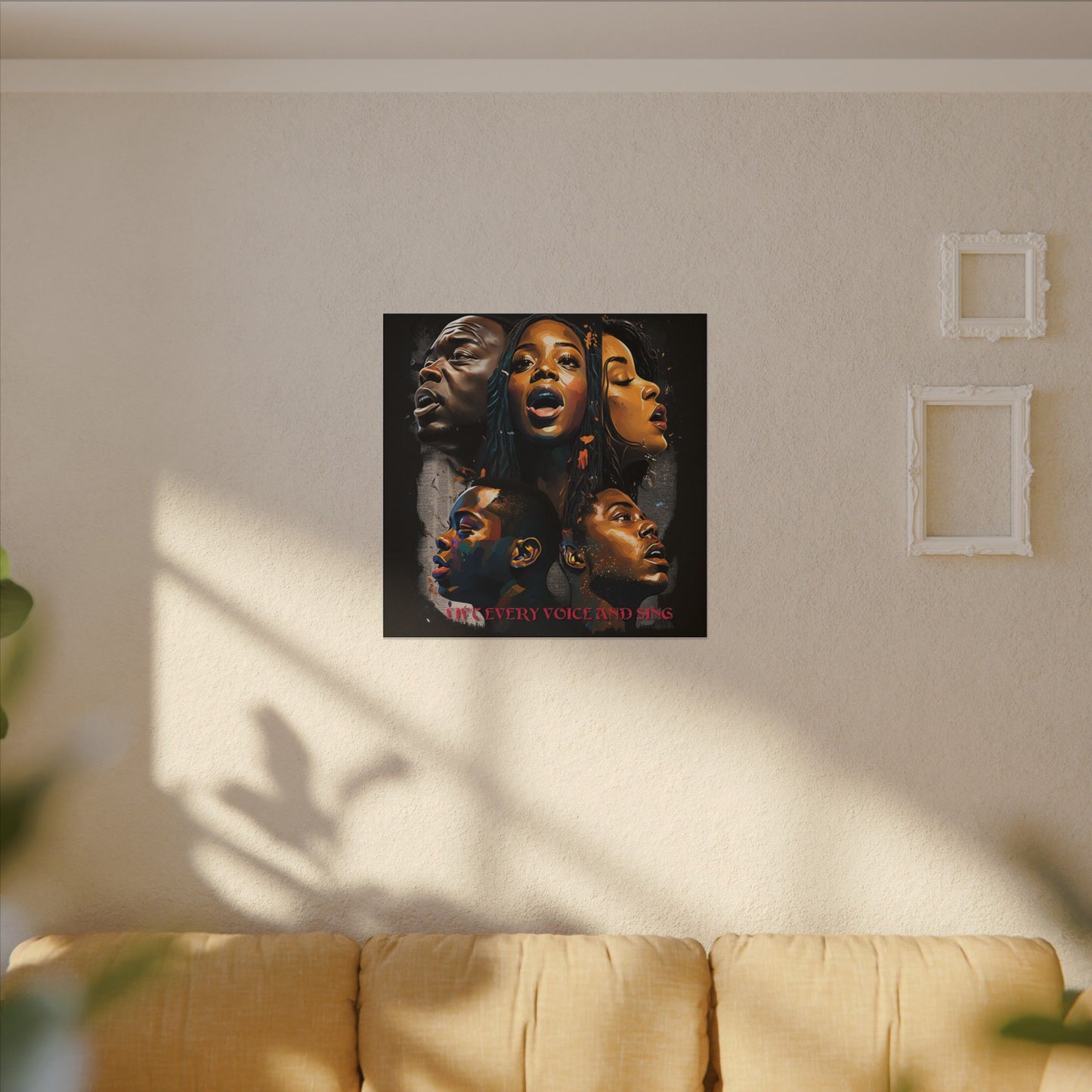 Lift Every Voice and Sing Canvas | Afrocentric Wall Art