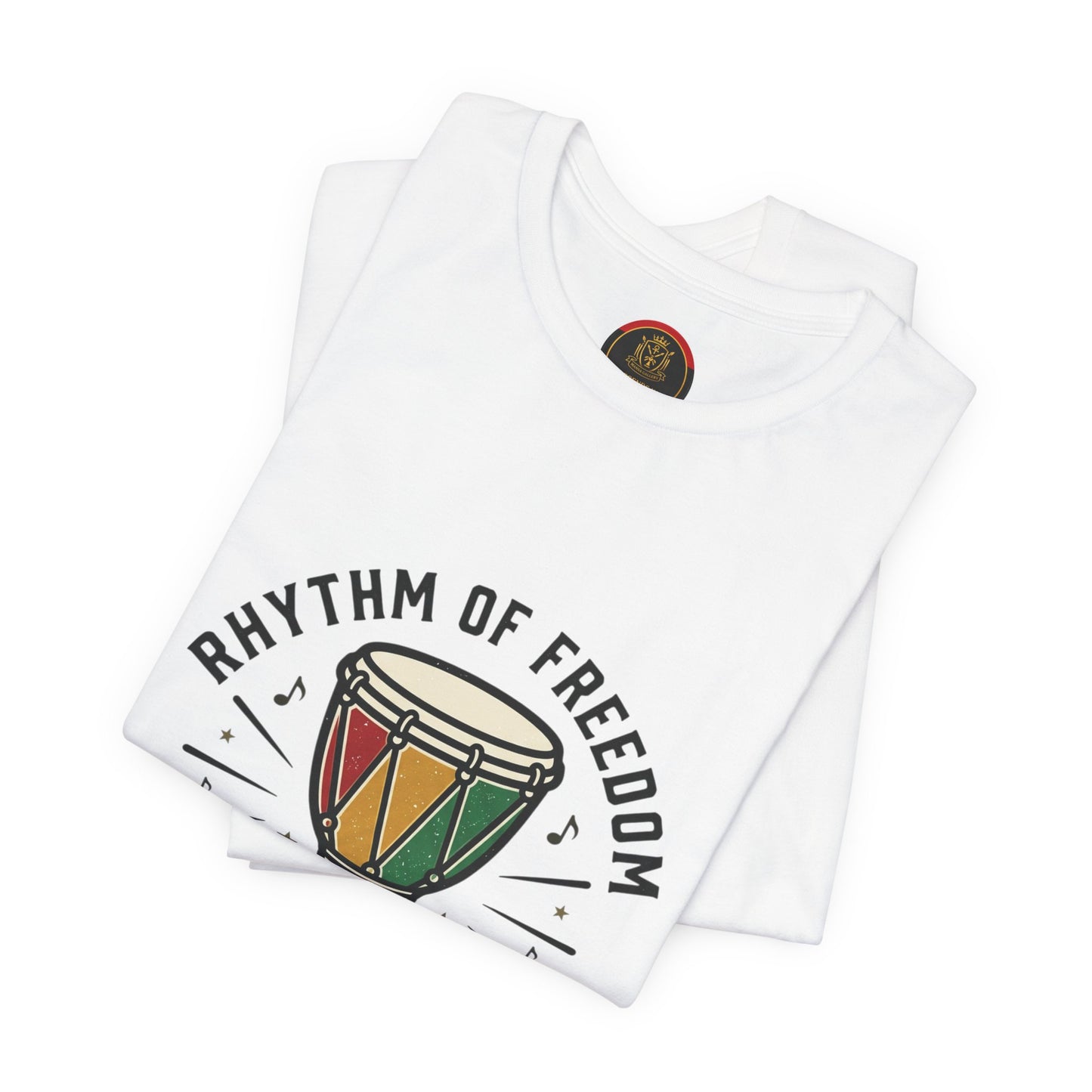 Rhythm of Freedom Juneteenth T-Shirt | Pan-African Colors, 1865