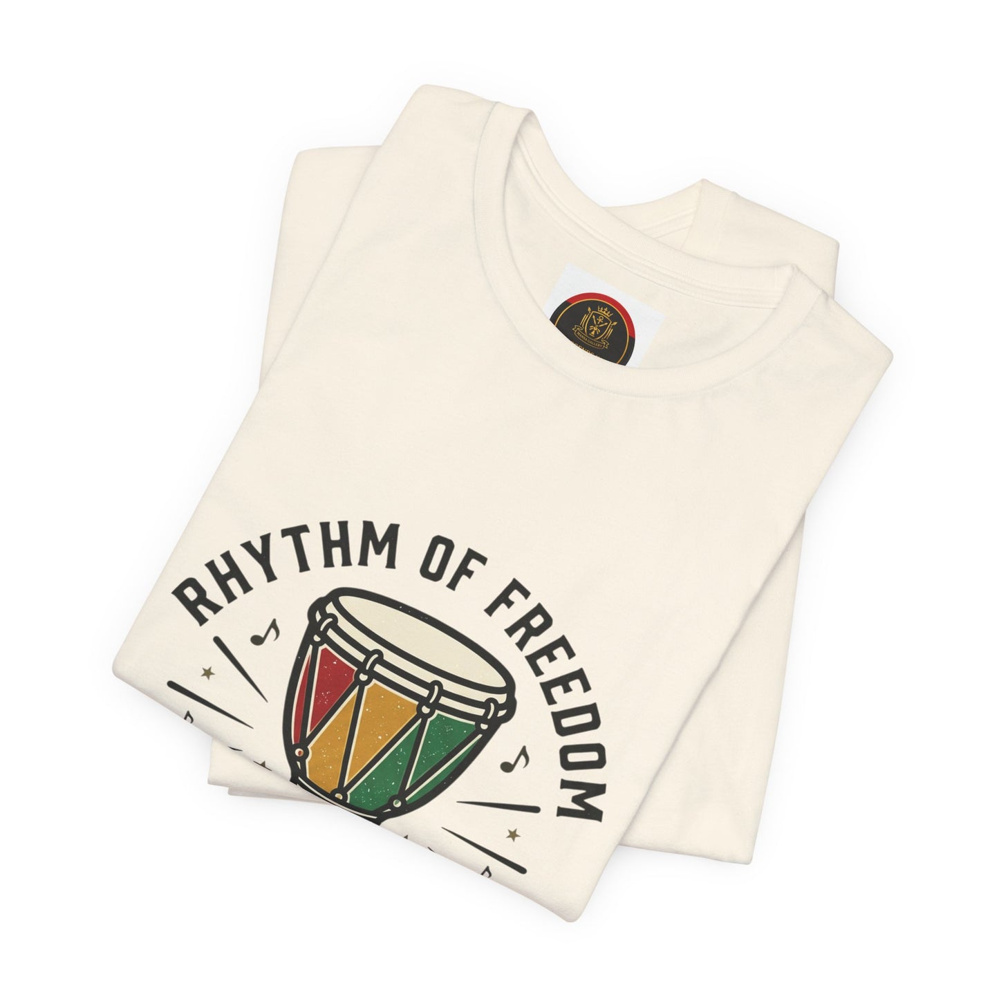 Rhythm of Freedom Juneteenth T-Shirt | Pan-African Colors, 1865