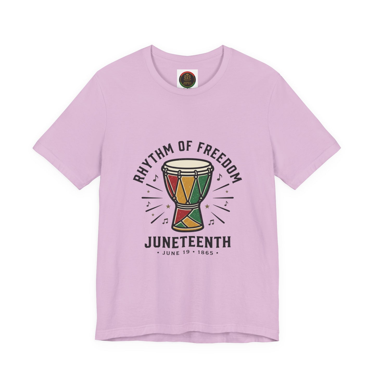 Rhythm of Freedom Juneteenth T-Shirt | Pan-African Colors, 1865