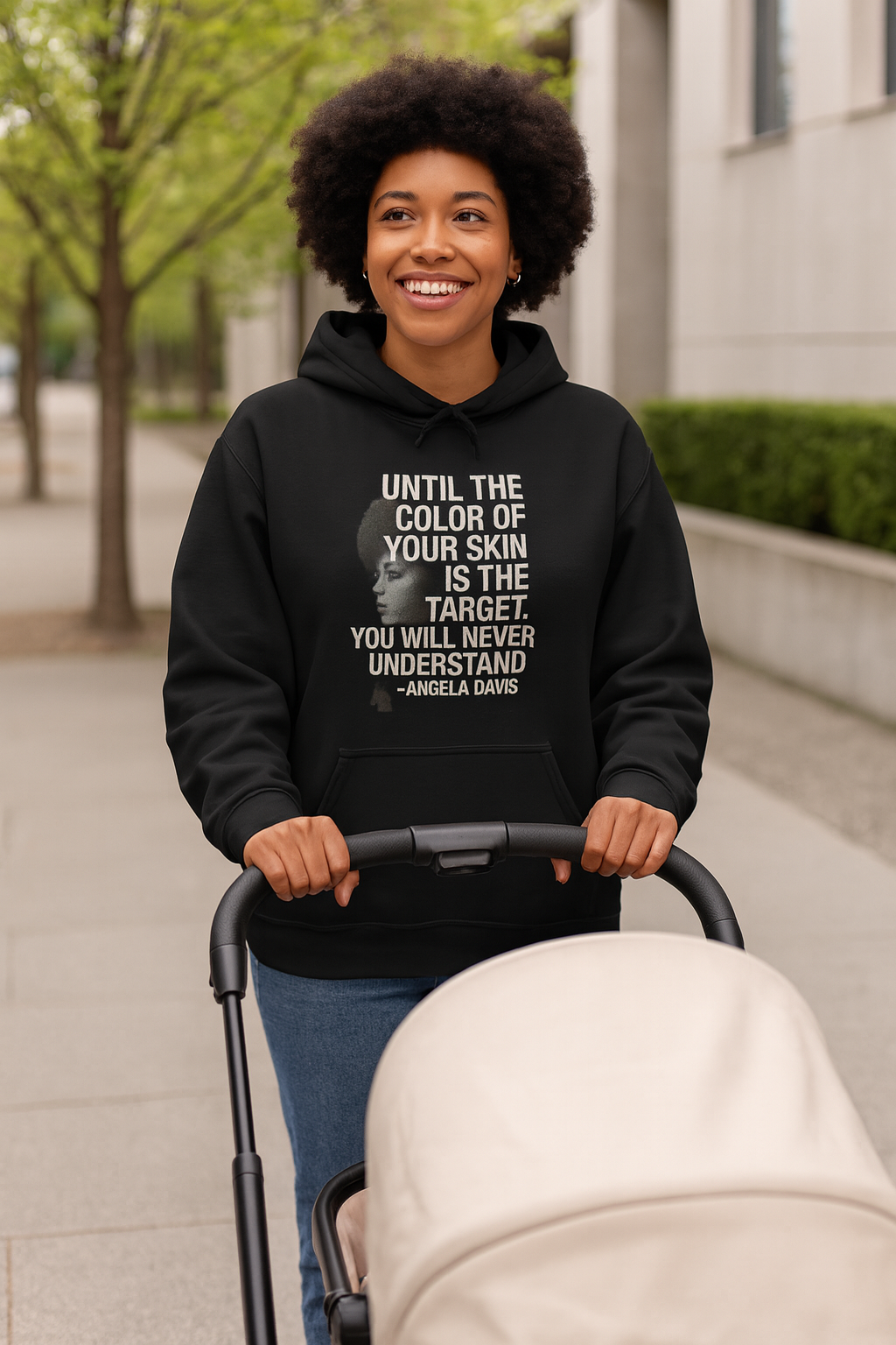 🖤 Angela Davis Quote Hoodie