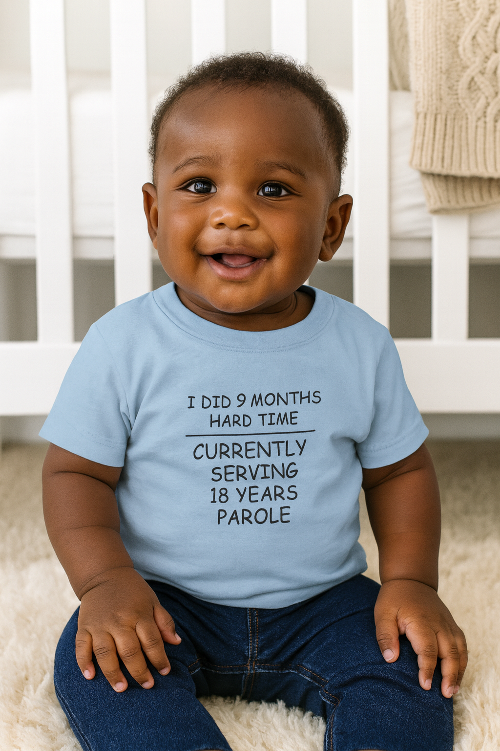 Infant Fine Jersey Tee – “Hard Time”
