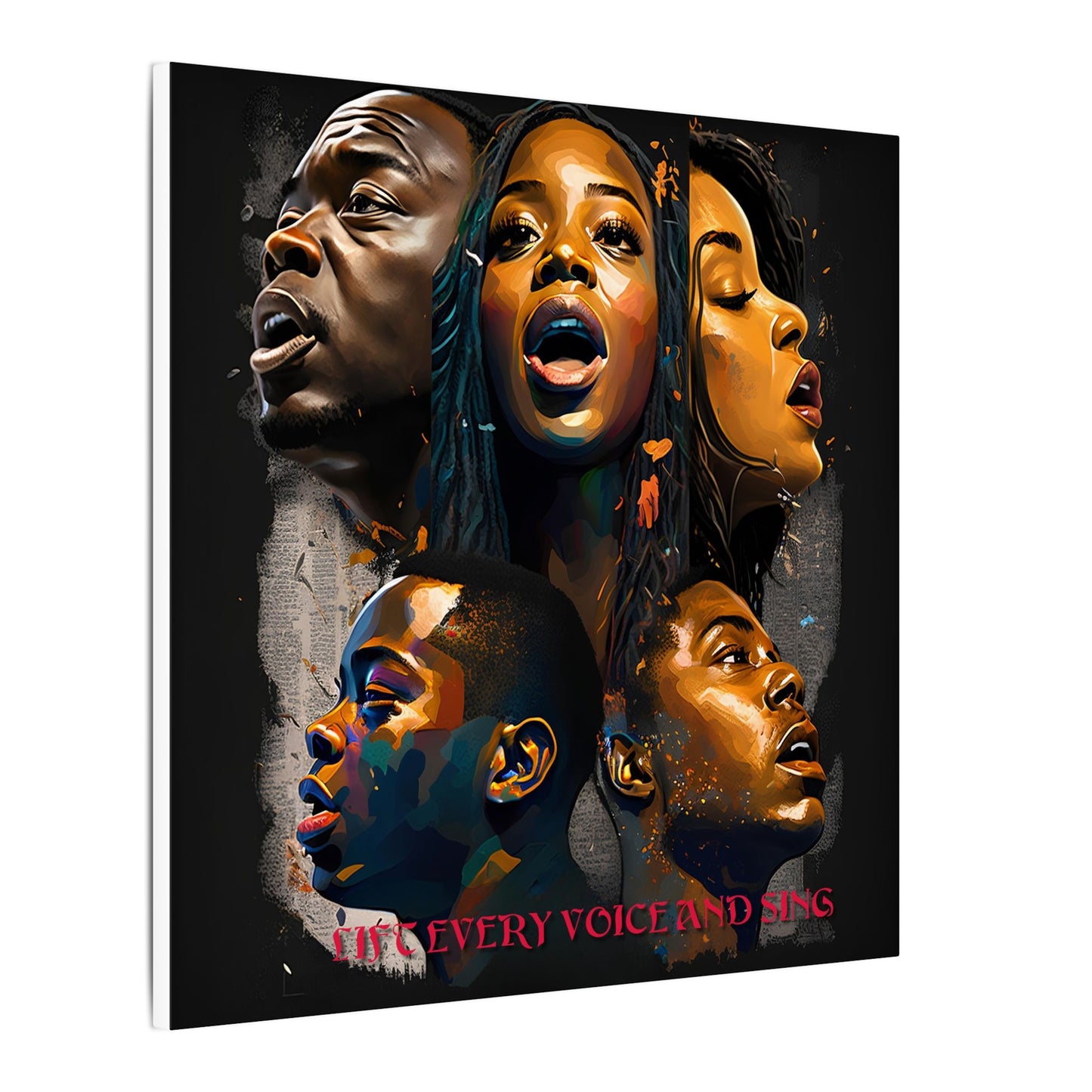 Lift Every Voice and Sing Canvas | Afrocentric Wall Art