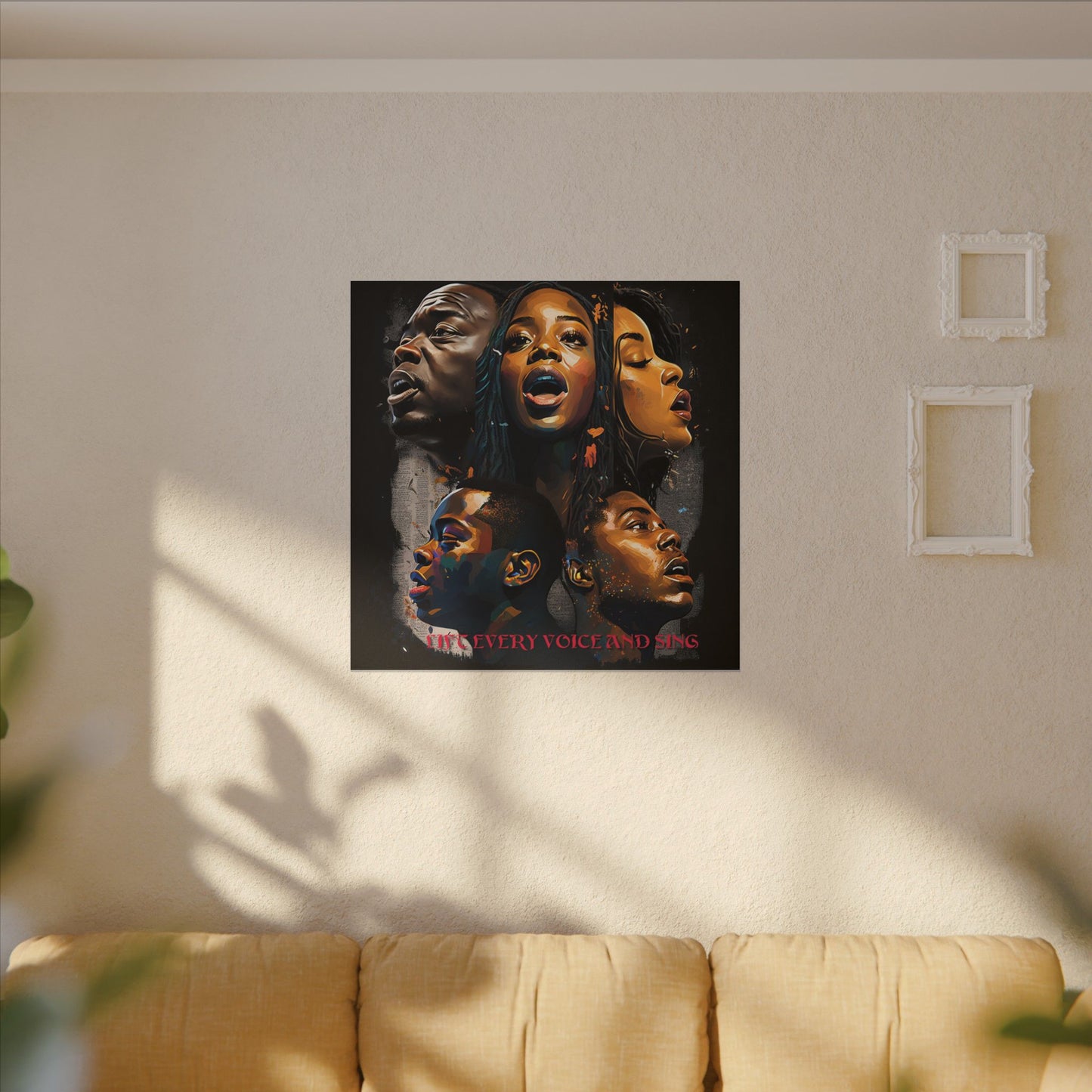 Lift Every Voice and Sing Canvas | Afrocentric Wall Art