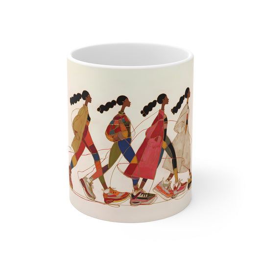 Walk in Power Ceramic Mug – Sip with Style & Story