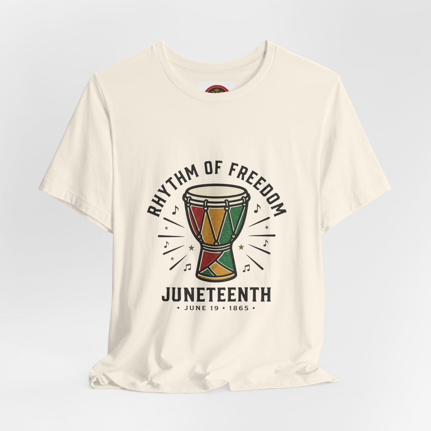 Rhythm of Freedom Juneteenth T-Shirt | Pan-African Colors, 1865