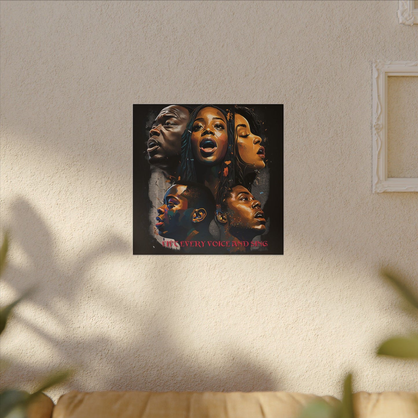 Lift Every Voice and Sing Canvas | Afrocentric Wall Art