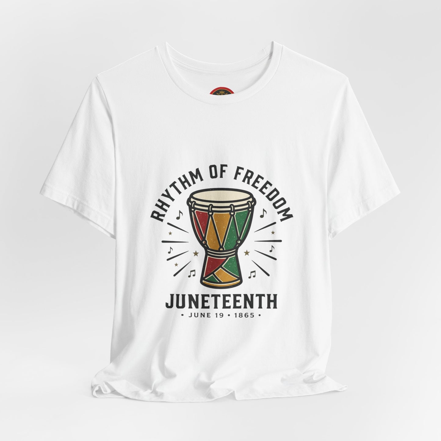 Rhythm of Freedom Juneteenth T-Shirt | Pan-African Colors, 1865