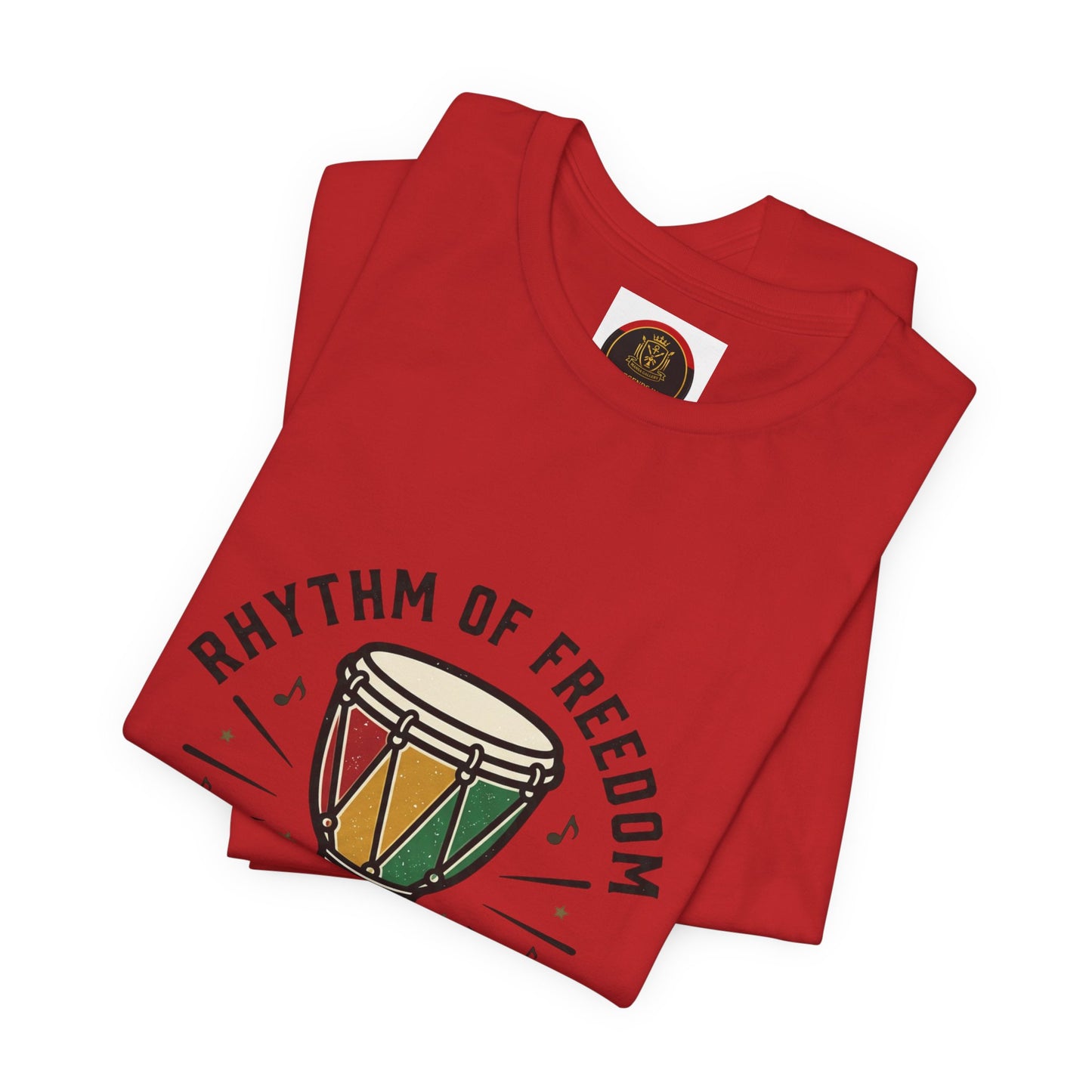 Rhythm of Freedom Juneteenth T-Shirt | Pan-African Colors, 1865