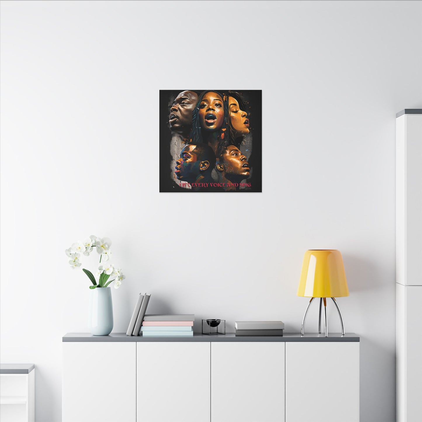 Lift Every Voice and Sing Canvas | Afrocentric Wall Art