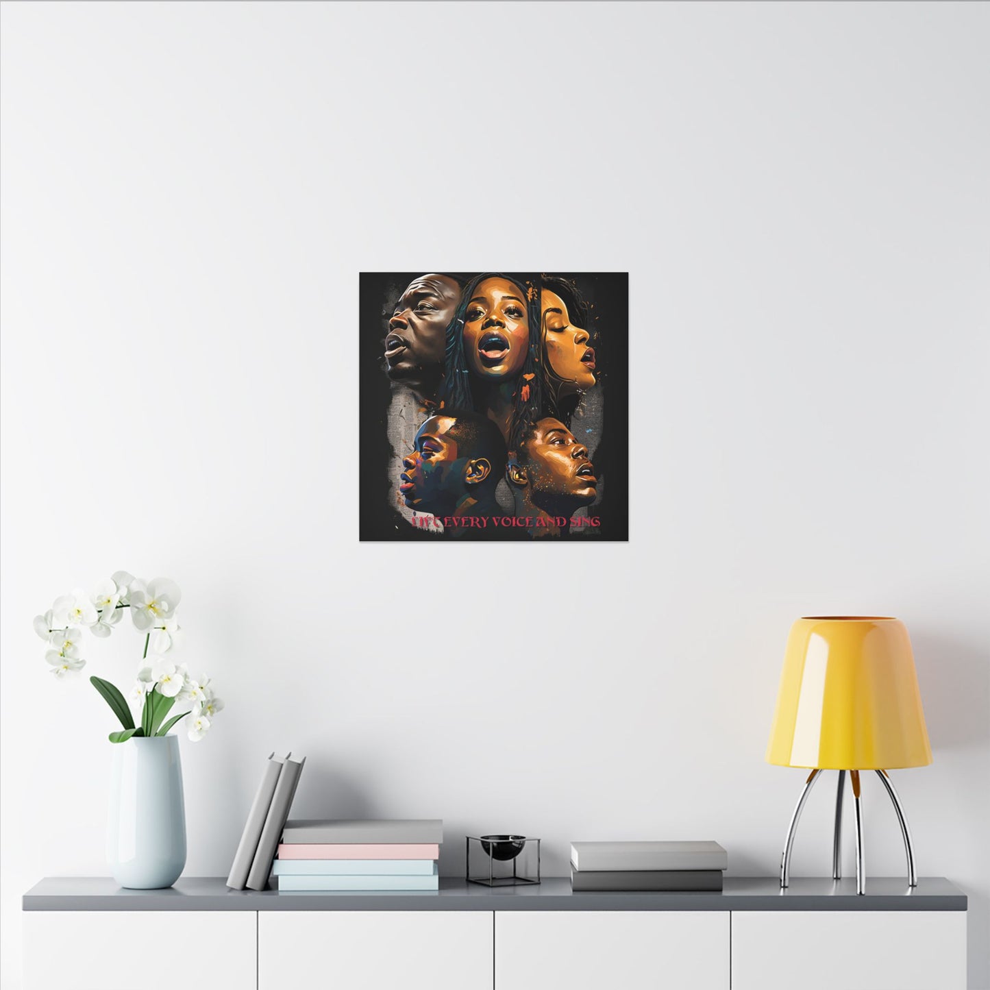 Lift Every Voice and Sing Canvas | Afrocentric Wall Art